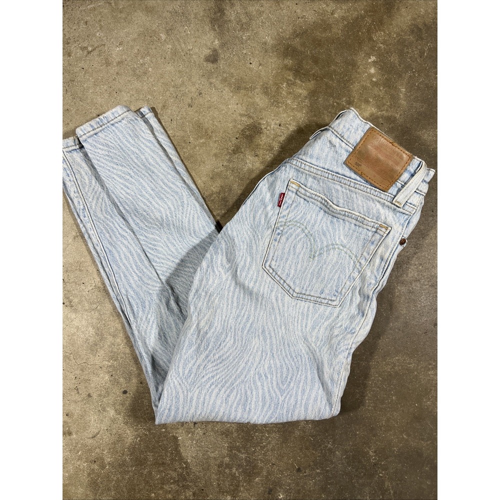 Levi's Premium 501 Jeans Mens 24x26 Light Ice Wash Straight Leg Button Fl